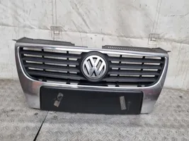 Volkswagen PASSAT B6 Front bumper upper radiator grill 3C0853651B