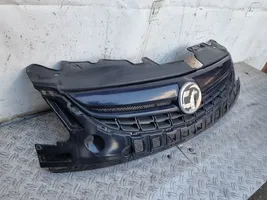 Opel Corsa D Front bumper upper radiator grill 13286000