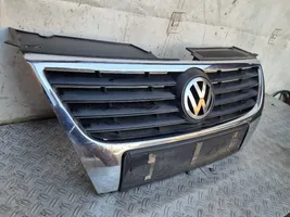 Volkswagen PASSAT B6 Front bumper upper radiator grill 3C0853651B