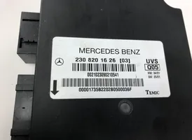 Mercedes-Benz SL R230 Kattoikkunan ohjainlaite/moduuli A2308205526