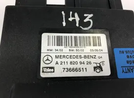 Mercedes-Benz E W211 Bagažinės dangčio valdymo blokas 73666511