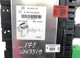 Mercedes-Benz SL R230 Fuse box set 10091518