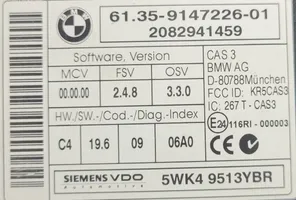 BMW 1 E81 E87 CAS-ohjainlaite/moduuli 9147226