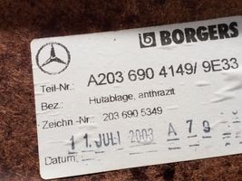 Mercedes-Benz C W203 Kita bagažinės apdailos detalė A2036904149