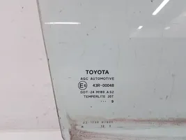 Toyota Auris 150 Vitre de fenêtre porte arrière 43R00048