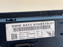 BMW 3 E90 E91 Panel klimatyzacji 6411916811601