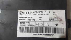 Audi A8 S8 D3 4E Module de contrôle sans clé Go 4E0909131K
