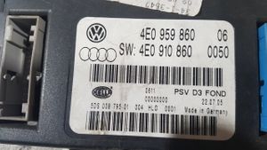 Audi A8 S8 D3 4E Module de commande de siège 4E0959860