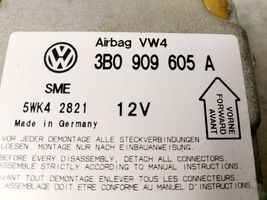Volkswagen PASSAT B5 Turvatyynyn ohjainlaite/moduuli 3B0909605A