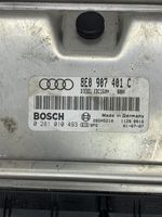 Audi A4 S4 B6 8E 8H Moottorin ohjainlaite/moduuli 8E0907401C