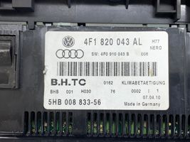 Audi A6 S6 C6 4F Oro kondicionieriaus/ klimato/ pečiuko valdymo blokas (salone) 4F1820043AL