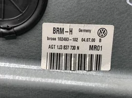 Volkswagen Golf IV Mécanisme de lève-vitre avant sans moteur 1J3837730N