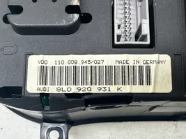 Audi A3 S3 8L Compteur de vitesse tableau de bord 8L0920931K