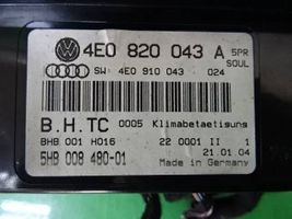 Audi A8 S8 D3 4E Unité de contrôle climatique 4E0820043A