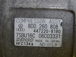 Volkswagen PASSAT B5 Klimakompressor Pumpe 8D0260808