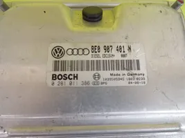 Audi A6 S6 C5 4B Moottorin ohjainlaite/moduuli 0281011386