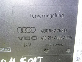 Audi A6 S6 C5 4B Moduł / Sterownik komfortu 4B0962258D