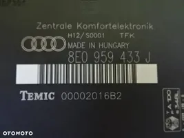 Audi A4 S4 B6 8E 8H Moduł / Sterownik komfortu 8E0959433J