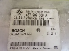 Audi A6 S6 C5 4B ESP (stabilumo sistemos) valdymo blokas 4Z7907389A