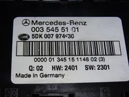 Mercedes-Benz C W203 Unité de contrôle SAM 0035455101