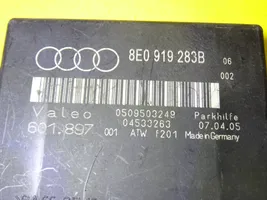 Audi A4 S4 B7 8E 8H Parkavimo (PDC) daviklių valdymo blokas 8E0919283B