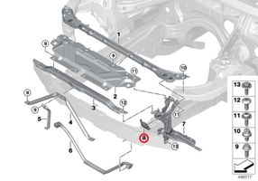 BMW 3 G20 G21 Couvercle de plateau inférieur 7422302