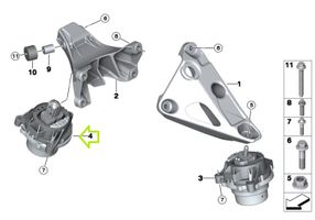 BMW 4 F36 Gran coupe Supporto di montaggio del motore 6799104