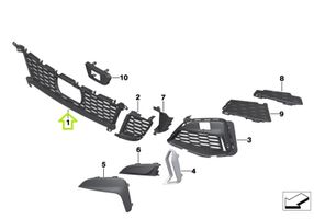 BMW 3 G20 G21 Griglia vano motore/cofano 8069368