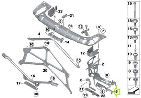 BMW 2 F22 F23 Radiatoriaus (-ių) laikiklis/ kronšteinas 7389929