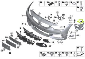 BMW 4 F32 F33 Support antibrouillard 8054511