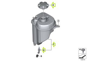 BMW X5 F15 Jäähdytysnesteen paisuntasäiliö 8621092