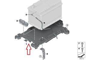 Mini One - Cooper F56 F55 Boîte de batterie 61217641797