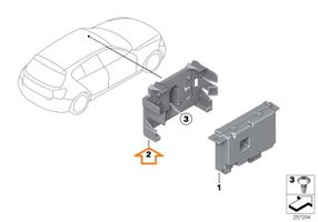 BMW 1 F20 F21 Kameran ohjainlaite/moduuli 66539232796