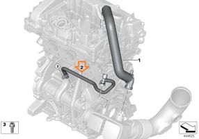 BMW 6 G32 Gran Turismo Przewód / Wąż podciśnienia 11158645343