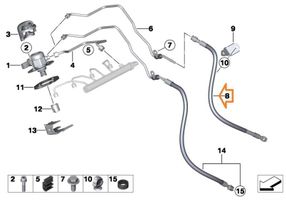 BMW X3 F25 Listwa wtryskowa 13537636052