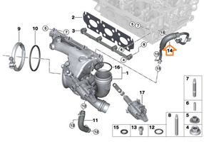 Mini One - Cooper F56 F55 Tepimo vamzdelis (-iai)/ žarna (-os) 11422398549	