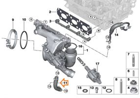 Mini One - Cooper F56 F55 Tuyau graissage turbo 11427617537	