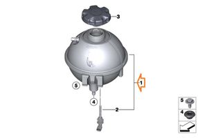 BMW X4 F26 Serbatoio di compensazione del liquido refrigerante/vaschetta 8616418