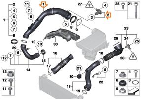 BMW X5 E70 Oro paėmimo kanalo detalė (-ės) 13717583714	