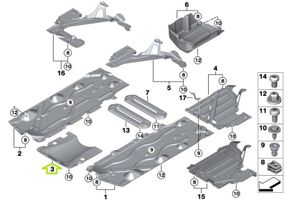 Mini One - Cooper F56 F55 Paracalore nel vano motore 51757290800