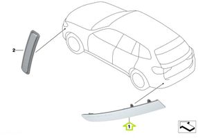 BMW X3 G01 Odblask lampy tylnej 7419927