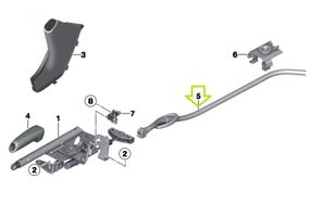 BMW 3 F30 F35 F31 Muut seisontajarrun osat 4L679226403