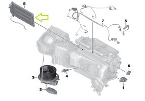 BMW 3 F30 F35 F31 Radiateur électrique de chauffage auxiliaire 9232058