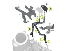 BMW M2 F87 Sensore di pressione dei gas di scarico 8746944