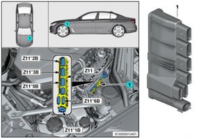 BMW 3 G20 G21 Unité de contrôle à bord d'alimentation 8638551