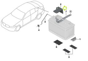 BMW 3 G20 G21 Dangtis akumuliatoriaus dėžės 6844137