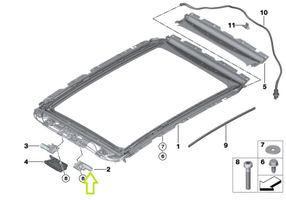 BMW X3 G01 Silniczek szyberdachu 0000004533