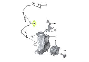 BMW 3 G20 G21 Capteur de vitesse de roue ABS 6895661