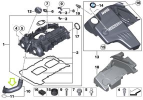 BMW 4 F32 F33 Reniflard / tuyau reniflard d'huile 7588417