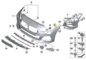 BMW 2 F44 Priekinis laikiklis bamperio 7475274